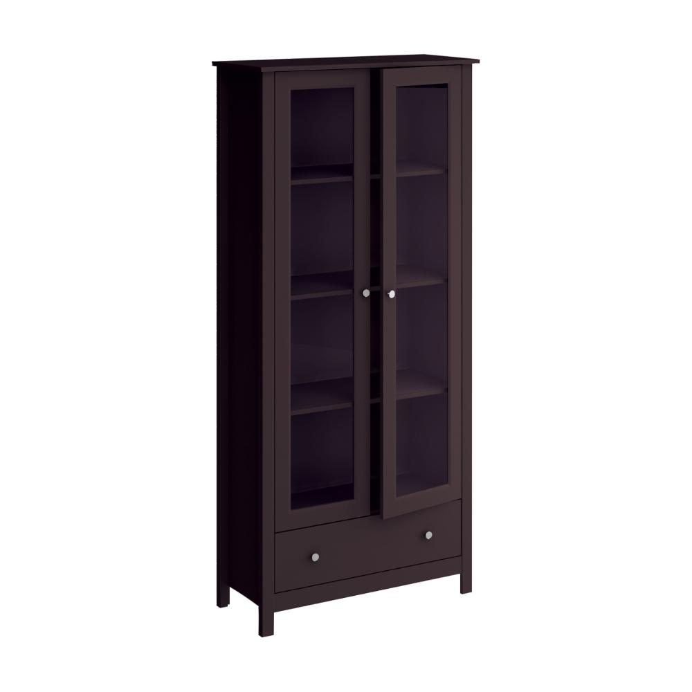 Cristaleira Ditália 2 Portas 1 Gaveta E-954 Preto