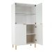 Cristaleira Ditália 4 Portas E-964 cor:branco