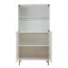 Cristaleira Ditália 4 Portas E-964 cor:branco