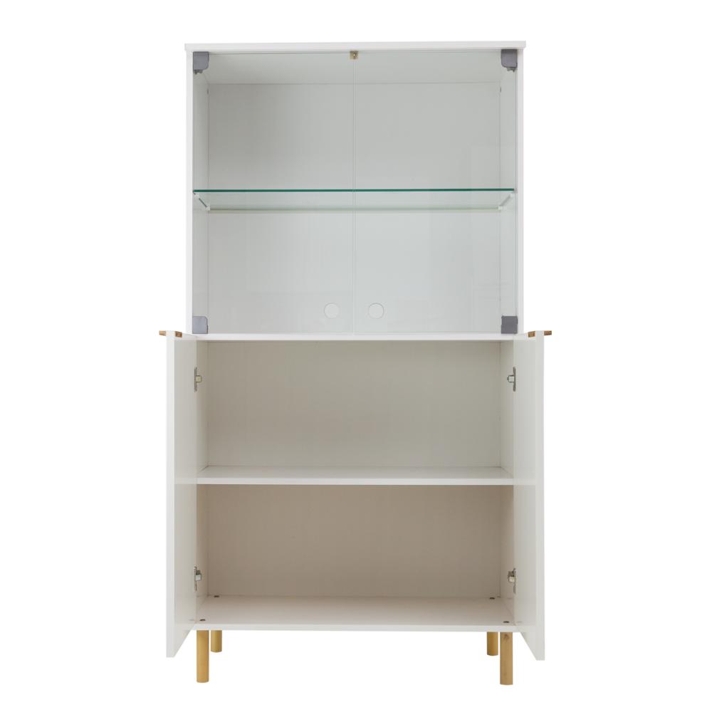 Cristaleira Ditália 4 Portas E-964 cor:branco