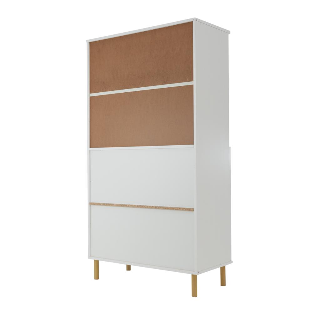 Cristaleira Ditália 4 Portas E-964 cor:branco
