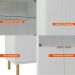 Cristaleira Ditália 4 Portas E-964 cor:branco