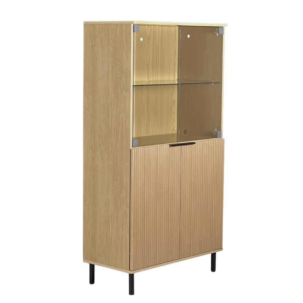 Cristaleira Ditália 4 Portas E-964 cor:riviera
