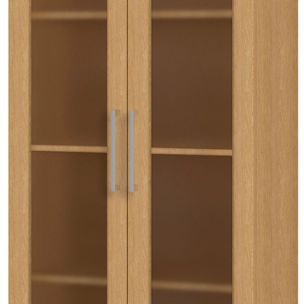 Cristaleira Ditália Aspen 2 Portas de Vidro Carvalho CD-308