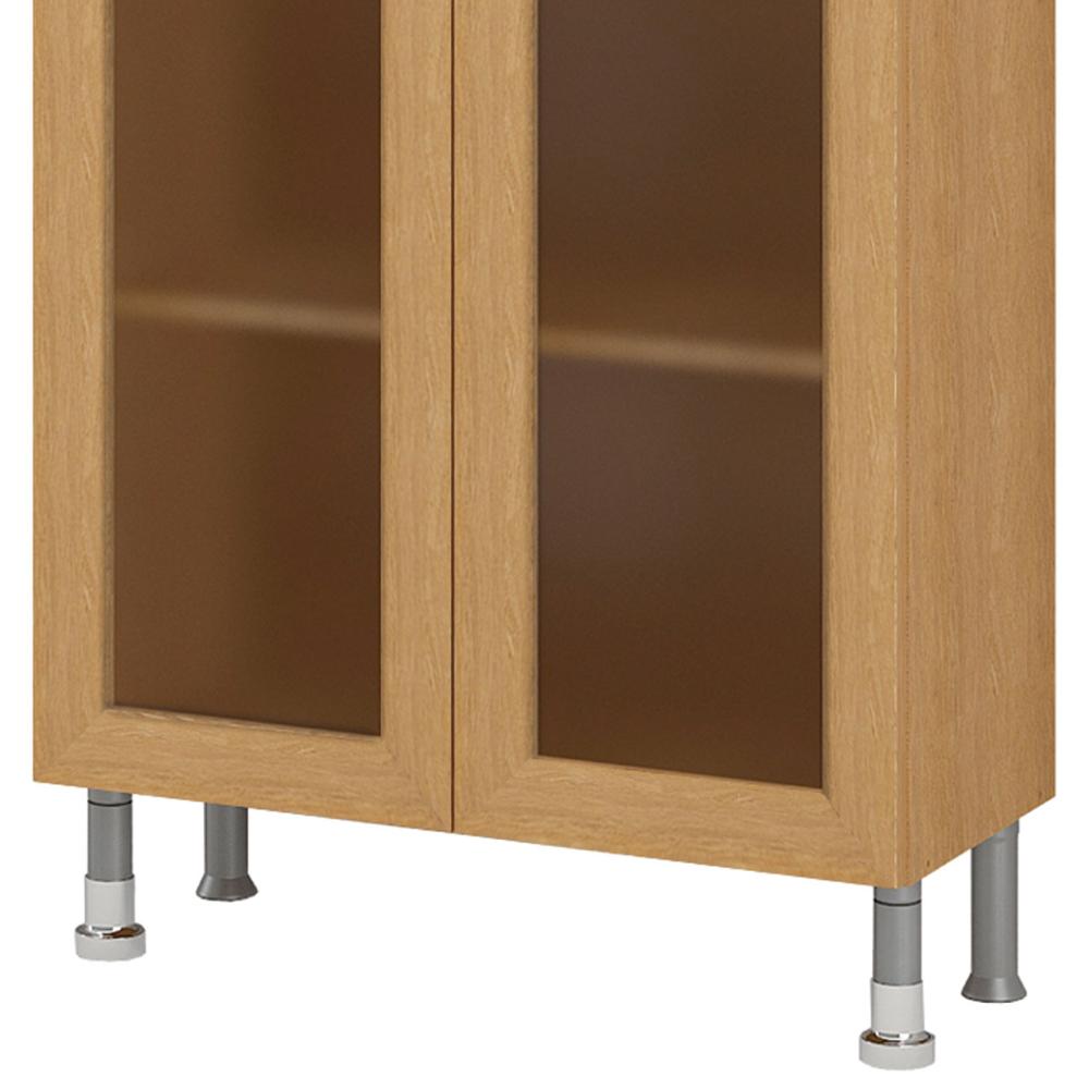 Cristaleira Ditália Aspen 2 Portas de Vidro Carvalho CD-308