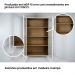 Cristaleira Estante Para Livros Ditália 2 Portas Vidro E-957 Cor:Branco