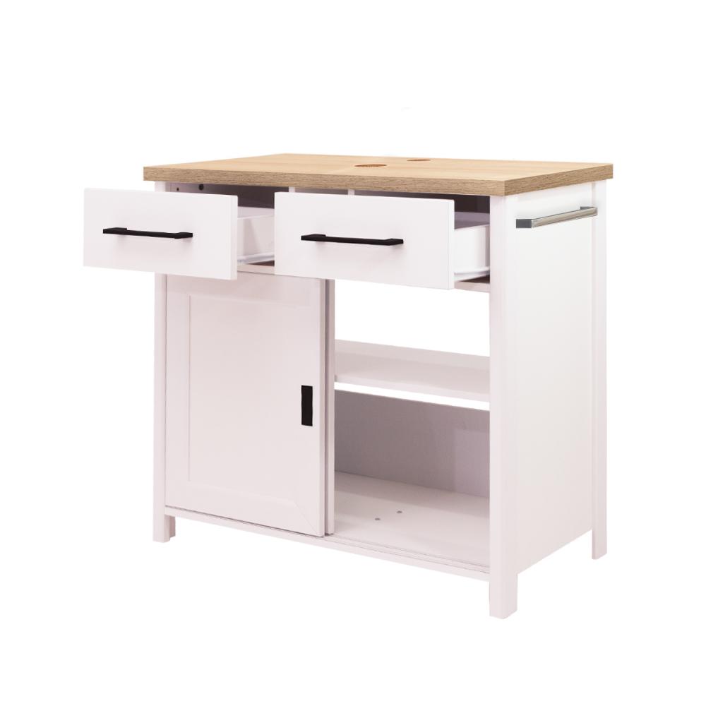 Gabinete Armário Banheiro Ditália BN-04 cor:branco