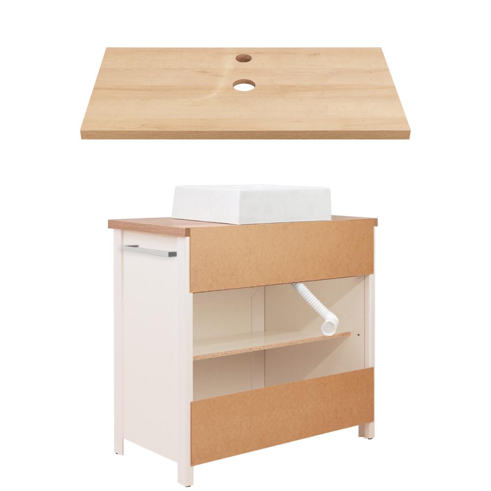 Gabinete Armário Banheiro Ditália BN-04 cor:branco