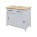 Gabinete Armário Banheiro Ditália BN-04 cor:cinza