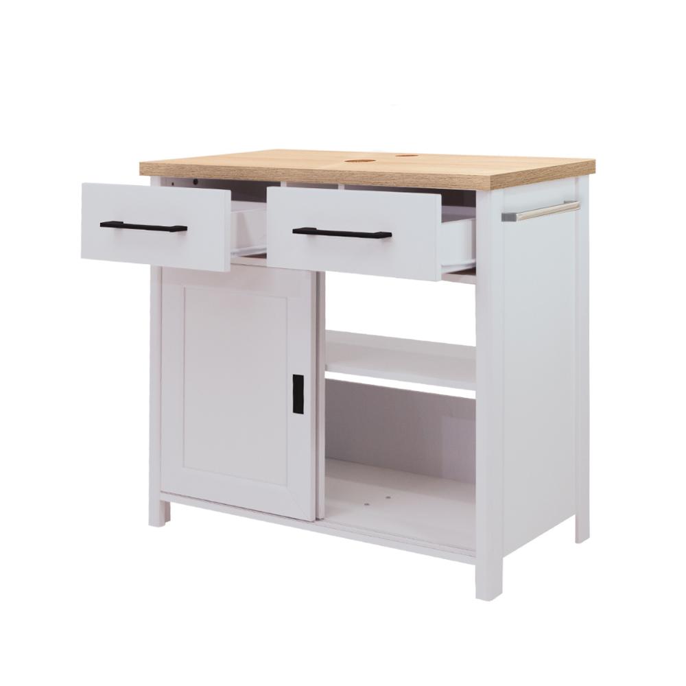 Gabinete Armário Banheiro Ditália BN-04 cor:cinza