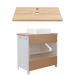 Gabinete Armário Banheiro Ditália BN-04 cor:cinza