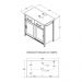 Gabinete Armário Banheiro Ditália BN-04 cor:preto