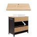 Gabinete Armário Banheiro Ditália BN-04 cor:preto