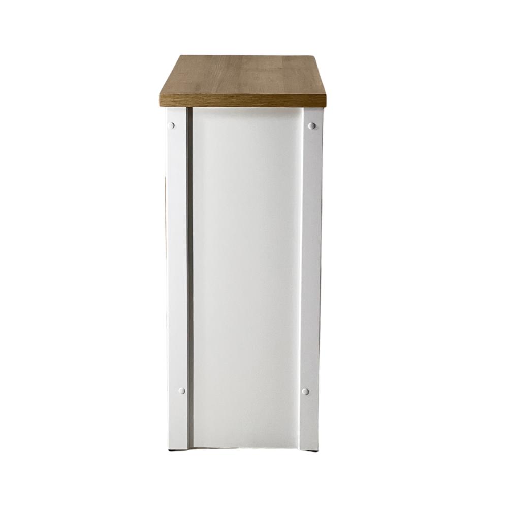 Gabinete Armário Banheiro Ditália c/Tampo+Espelho BN-05 cor:branco