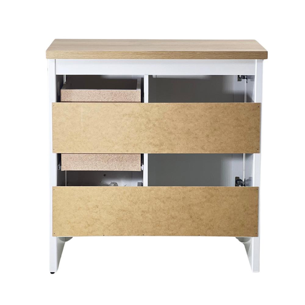 Gabinete Armário Banheiro Ditália c/Tampo+Espelho BN-05 cor:branco