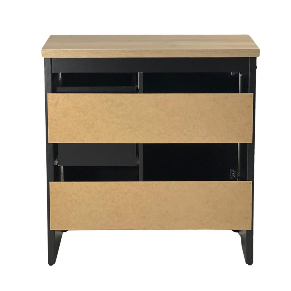 Gabinete Armário Banheiro Ditália c/Tampo+Espelho BN-05 cor:preto