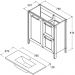 Gabinete Banheiro Com Lavatorio 1 Pt 2 Gv 79 cm BN01 Preto Dtall