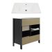Gabinete Banheiro Com Lavatorio 1 Pt 2 Gv 79 cm BN01 Preto Dtall
