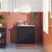 Gabinete Banheiro Com Lavatorio 1 Pt 2 Gv 79 cm BN01 Preto Dtall