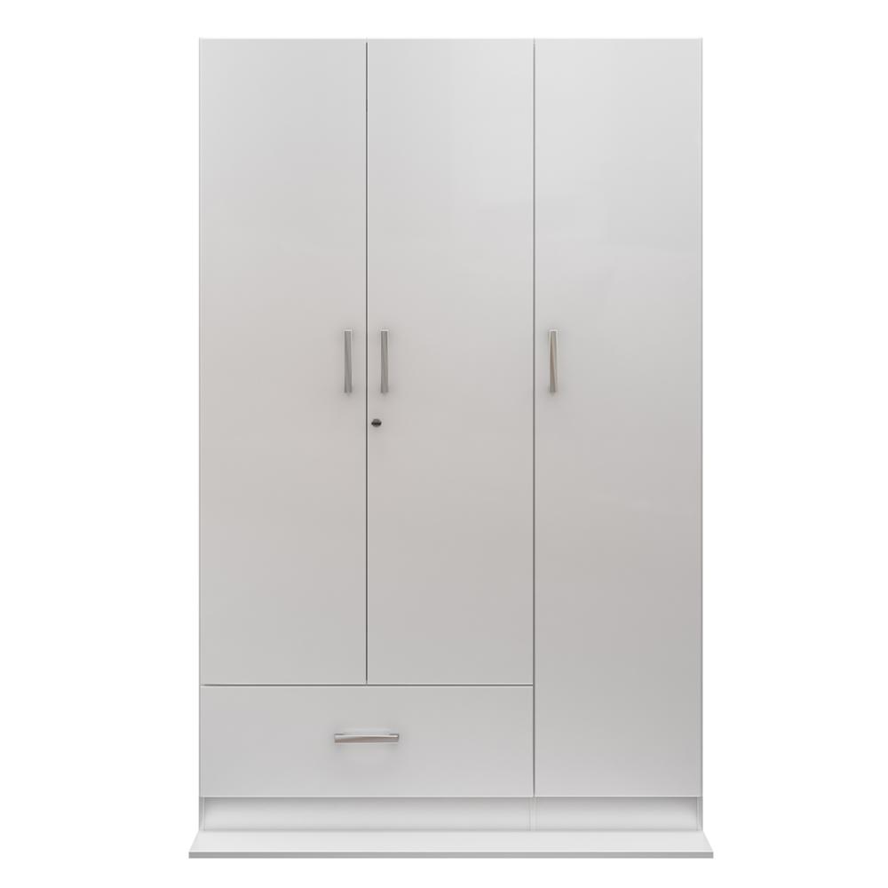 Guarda Roupa Ditália 3 Portas 1 Gaveta DM-578 Cor:Branco