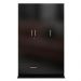 Guarda Roupa Ditália 3 Portas 1 Gaveta DM-578 Cor:Preto