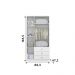 Guarda Roupa Ditália 3 Portas 3 Gavetas BB-322 Branco