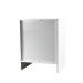 Mesa de Cabeceira Ditália 1 Gaveta DM-126 cor:branco