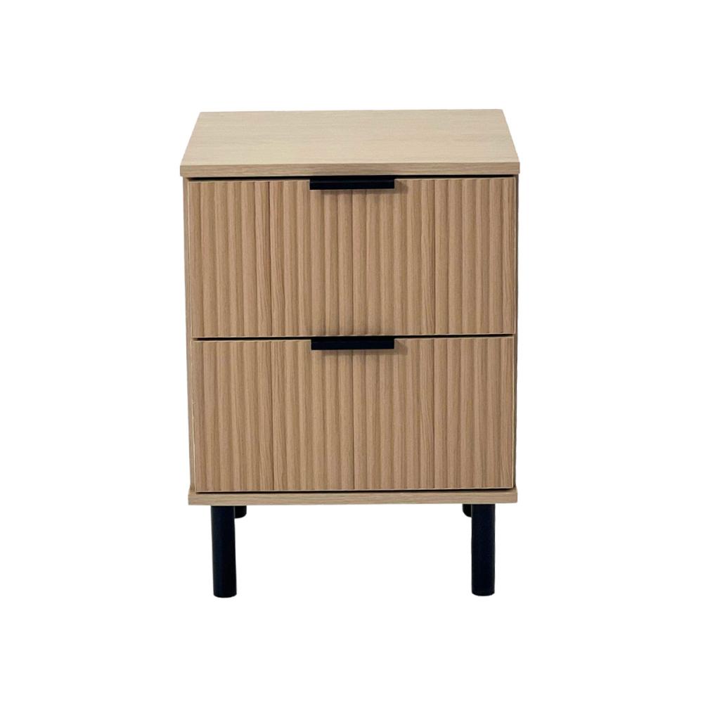 Mesa de Cabeceira Ditália 2 Gavetas DM-121 cor:riviera