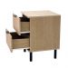 Mesa de Cabeceira Ditália 2 Gavetas DM-121 cor:riviera