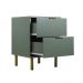 Mesa de Cabeceira Ditália 2 Gavetas DM-125 Verde Oliva