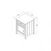 Mesa de Cabeceira Ditália Conjunto com 2 un. DM-114 Branco