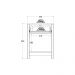 Mesa de Cabeceira Ditália Conjunto com 2 un. DM-114 Branco