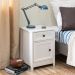 Mesa de Cabeceira Ditália Conjunto com 2 un. DM-114 Branco