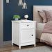 Mesa de Cabeceira Ditália Conjunto com 2 un. DM-114 Branco