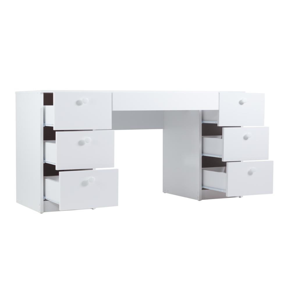 Mesa de Escritório Ditália 7 Gavetas PE-100 COR:branco