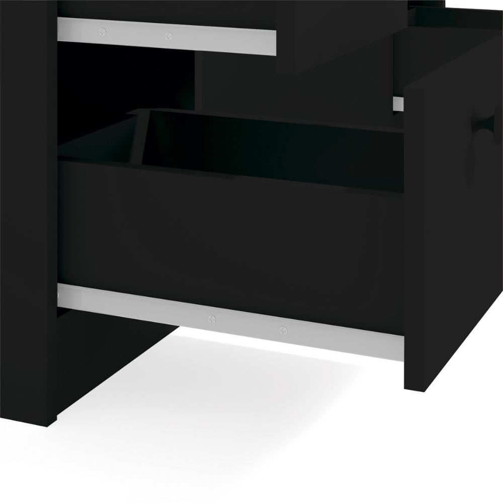 Mesa de Escritório Ditália 7 Gavetas PE-100 COR:preto