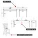 Mesa de Jantar Ditália 2Bancos 2Cad JA-220+JA-225 Cor:Branco
