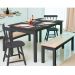 Mesa de Jantar Ditália 2Bancos 2Cad JA-220+JA-225 Cor:Preto