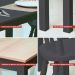 Mesa de Jantar Ditália 2Bancos 2Cad JA-220+JA-225 Cor:Preto