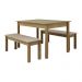 Mesa de Jantar Ditália 2Bancos JA-220+JA-225 Cor:Diamond