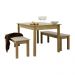Mesa de Jantar Ditália 2Bancos JA-220+JA-225 Cor:Diamond