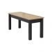 Mesa de Jantar Ditália 2Bancos JA-220+JA-225 Cor:Preto