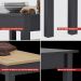 Mesa de Jantar Ditália 2Bancos JA-220+JA-225 Cor:Preto