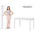 Mesa de Jantar Ditália com 4 Cadeiras JA-225 Cor:Branco