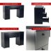 Mesa de escritório Ditália 7 Gavetas com Cadeira PE-100 COR:preto