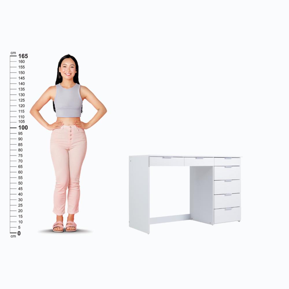 Mesa de escritório Ditália 7 Gavetas com Cadeira PE-90