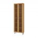 Paneleiro Ditália Aspen 2 Portas de Vidro Carvalho CD-308