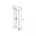 Paneleiro Ditália Aspen 2 Portas de Vidro Carvalho CD-308