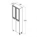 Paneleiro Ditália Aspen 4 Portas Carvalho/Branco CD-335