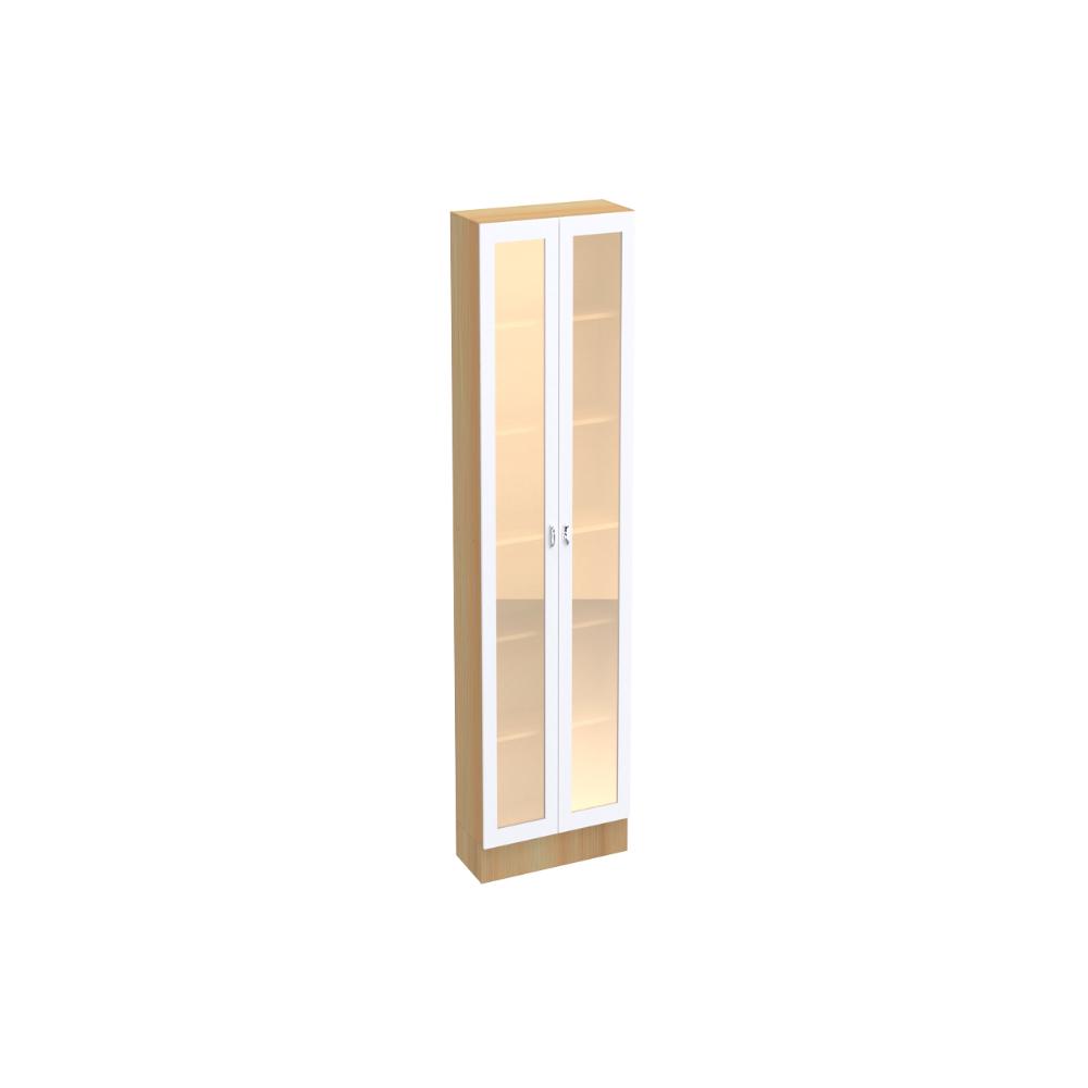 Paneleiro Ditália Denver 2 Portas Vidro Rv/Branco CD-386